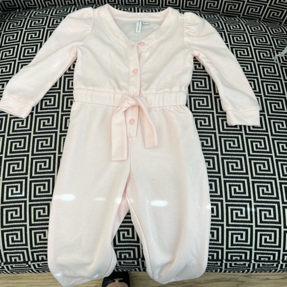 Janie & Jack Puff Sleeve Jumpsuit
